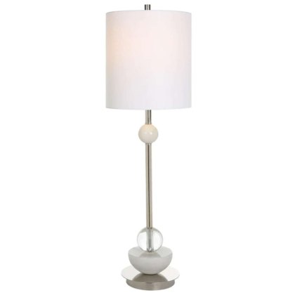 Exposition Buffet Table Lamp White Shade Exposition Buffet Table Lamp White Shade