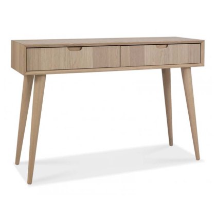 Dansk Console Table With 2 Drawers Oak Dansk Console Table With 2 Drawers Oak
