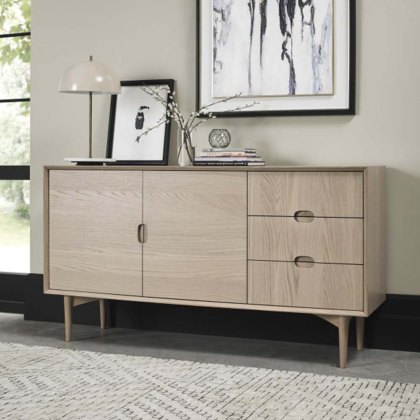 Dansk 2 Door & 3 Drawer Sideboard Oak