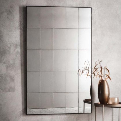 Boxley Rectangular Wall Mirror Antique Black Boxley Rectangular Wall Mirror Antique Black