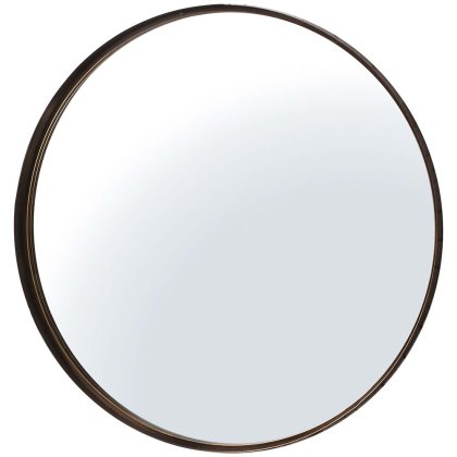 Greystoke Round Wall Mirror Bronze Greystoke Round Wall Mirror Bronze
