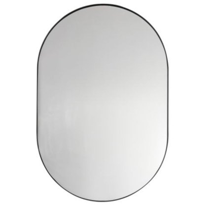 Hurston Elipse Wall Mirror Black Hurston Elipse Wall Mirror Black