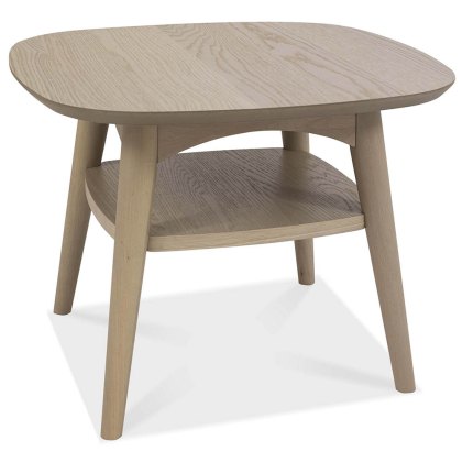 Dansk Side/Lamp Table With Shelf Oak Dansk Side/Lamp Table With Shelf Oak