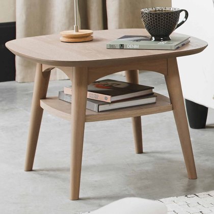 Dansk Lamp/Side Table Oak (Multiple Styles)