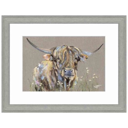 Daisy Daisy 45cm x 35cm Picture By Louise Luton With Grey Frame Daisy Daisy 45cm x 35cm Picture By Louise Luton With Grey Frame