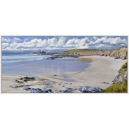 Lighthouse View 139cm x 64cm Picture By Duncan Palmar With White Frame Lighthouse View 139cm x 64cm Picture By Duncan Palmar With White Frame