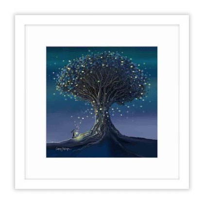 Follow Your Dream 43.5cm x 43.5cm Picture By Catherine J Stephenson With White Frame