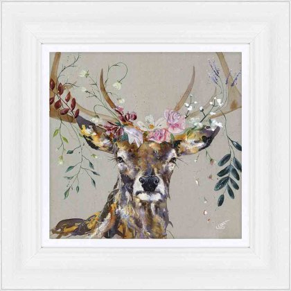 Vintage Velvet 41cm x 41cm Picture By Louise Luton With White Frame