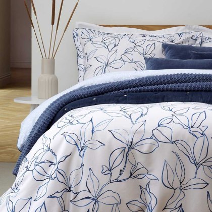Ledbury Reversible Single Duvet Cover Set Ink Ledbury Reversible Single Duvet Cover Set Ink