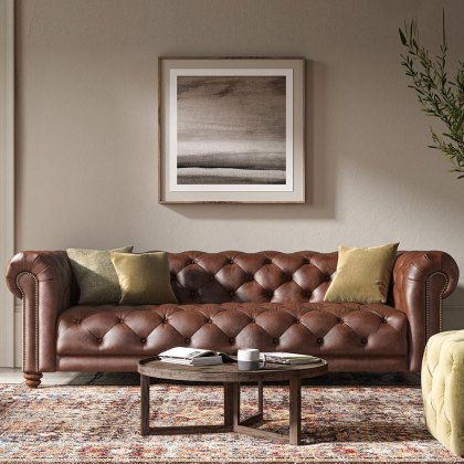 Stax 4 Seater Shallow Sofa Leather Category B Kodak