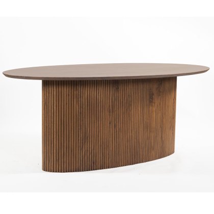 Pheonix 6-8 Person Oval Dining Table Walnut Pheonix 6-8 Person Oval Dining Table Walnut