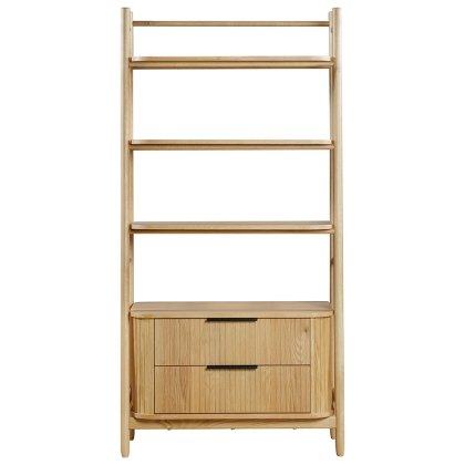 Vincent 2 Drawer Bookcase Oak Vincent 2 Drawer Bookcase Oak