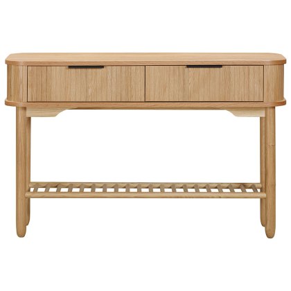 Vincent 2 Drawer Console Table Oak Vincent 2 Drawer Console Table Oak