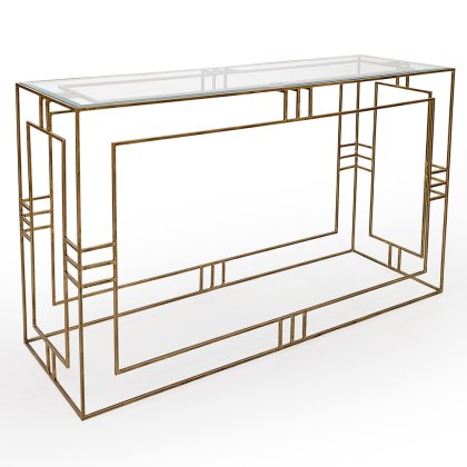 Laurant Console Table Gold Laurant Console Table Gold
