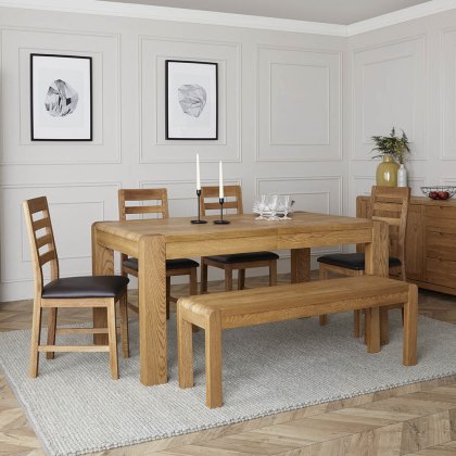 Ellie Dining Table Oak (Multiple Sizes) Ellie Dining Table Oak (Multiple Sizes)