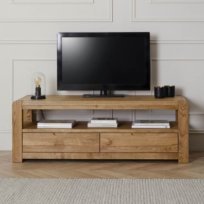 Ellie TV/Entertainment Unit Oak (Multiple Sizes)
