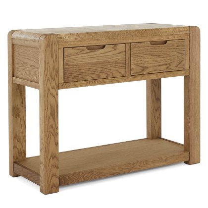 Ellie 2 Drawer Console Table Oak Ellie 2 Drawer Console Table Oak