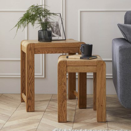 Ellie Nest Of Tables (Set Of 2) Oak