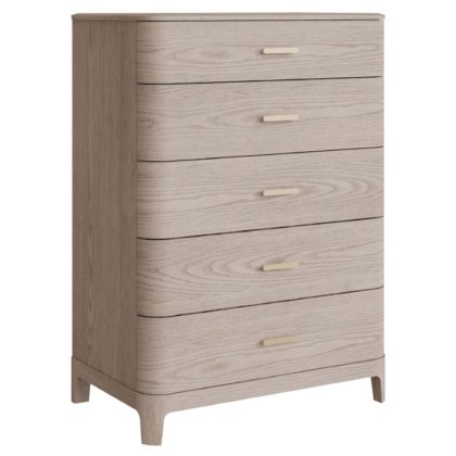Emile 5 Drawer Tallboy Cream Emile 5 Drawer Tallboy Cream