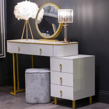 Layla Dressing Table Set With Stool (Multiple Sizes & Colours)