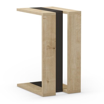 Macha Sofa/Side Table Oak & Black Macha Sofa/Side Table Oak & Black