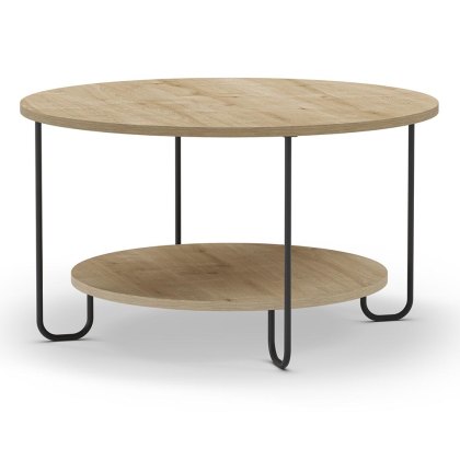 Tonka Round Coffee Table Oak Tonka Round Coffee Table Oak