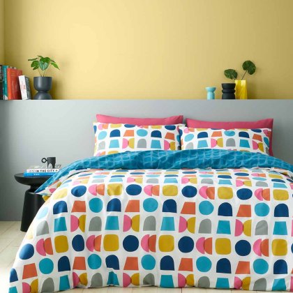 Connect Geo Teal Duvet Cover Set Teal (Multiple Sizes) Connect Geo Teal Duvet Cover Set Teal (Multiple Sizes)