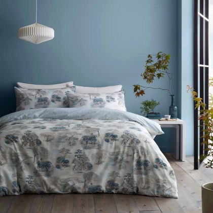 Japanese Garden Duvet Cover Set Blue (Multiple Sizes) Japanese Garden Duvet Cover Set Blue (Multiple Sizes)