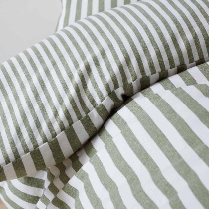 Stripe Brushed Cotton Duvet Cover Set (Multiple Sizes & Colours)