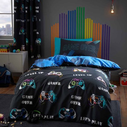 Game Over Duvet Cover Set Black (Multiple Sizes) Game Over Duvet Cover Set Black (Multiple Sizes)
