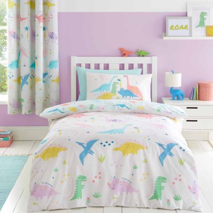 Dinosaur Friends Duvet Cover Set Natural (Multiple Sizes) Dinosaur Friends Duvet Cover Set Natural (Multiple Sizes)