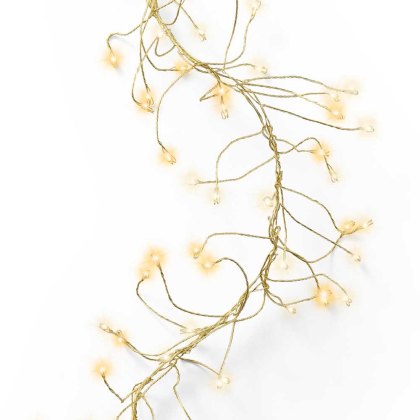 Micro LED Cluster Twinkle Lights 300cm Gold & Warm White Micro LED Cluster Twinkle Lights 300cm Gold & Warm White