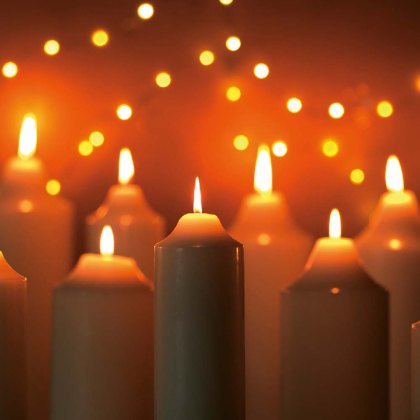 Wax Church Candle Ivory (Multiple Sizes)
