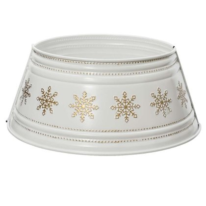 Iron Tree Ring With Snowflakes White & Gold (Multiple Sizes) Iron Tree Ring With Snowflakes White & Gold (Multiple Sizes)