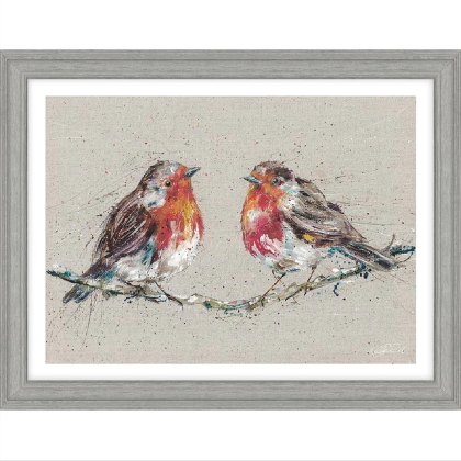 Morning Gossip 45cm x 35cm Picture By Nicola Jane Rowles With Grey Frame Morning Gossip 45cm x 35cm Picture By Nicola Jane Rowles With Grey Frame