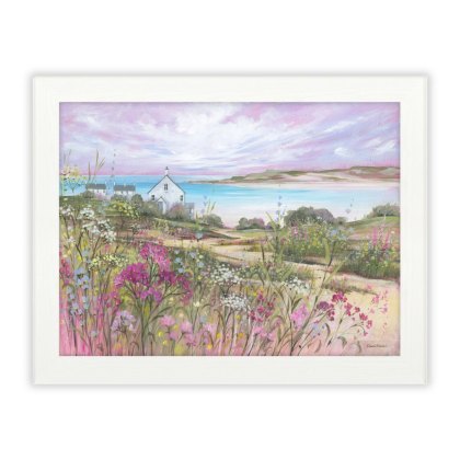 View Of The Dunes 91cm x 71cm Canvas By Diane Demirci With White Frame View Of The Dunes 91cm x 71cm Canvas By Diane Demirci With White Frame