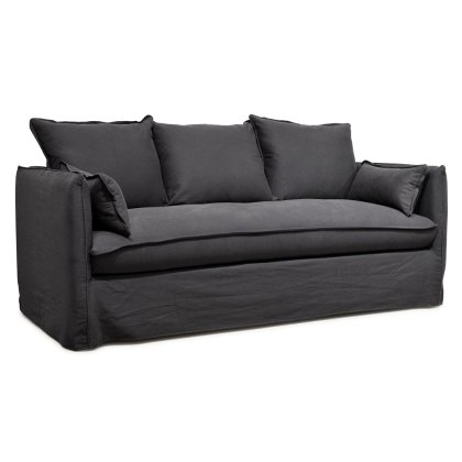 Beatrice 3 Seater Sofa With Removable Covers Fabric 6 Anthracite Beatrice 3 Seater Sofa With Removable Covers Fabric 6 Anthracite