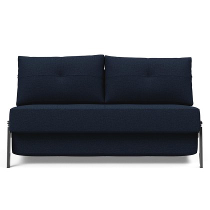 Alisa 140 2 Seater Sofa Bed With Chrome Legs Fabric Alisa 140 2 Seater Sofa Bed With Chrome Legs Fabric