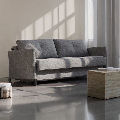 Alisa 140 2 Seater Sofa Bed With Arms Fabric