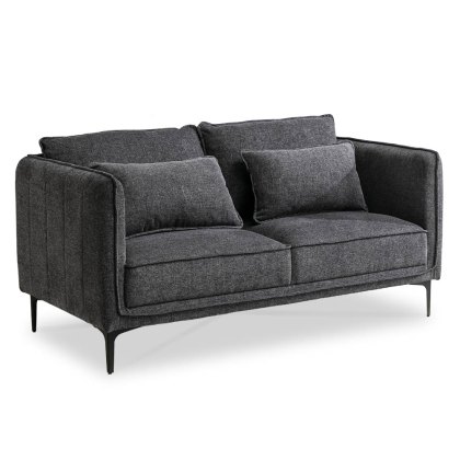 Warrington 2 Seater Sofa Fabric Grey Warrington 2 Seater Sofa Fabric Grey