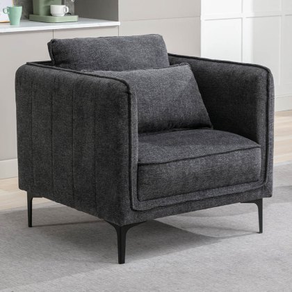 Warrington Sofa Fabric Grey (Multiple Sizes)