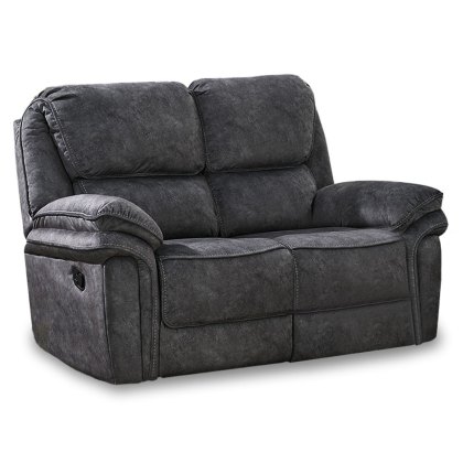Savannah 2 Seater Manual Reclining Sofa Fabric Dark Grey Savannah 2 Seater Manual Reclining Sofa Fabric Dark Grey