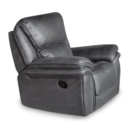 Savannah Manual Reclining Armchair Fabric Slate Blue Savannah Manual Reclining Armchair Fabric Slate Blue