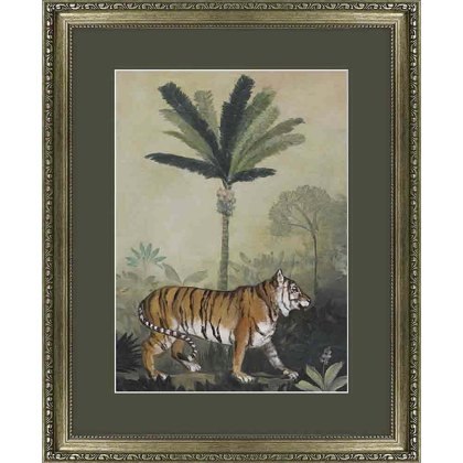 King Of The Jungle I 45cm x 55cm Picture By New Antique Gold Frame King Of The Jungle I 45cm x 55cm Picture By New Antique Gold Frame