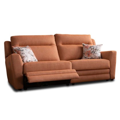 Chicago 3 Seater Electric Reclining Sofa With USB Port Fabric B Chicago 3 Seater Electric Reclining Sofa With USB Port Fabric B