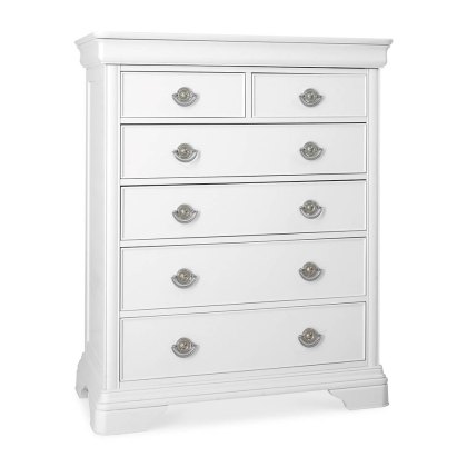 Chantilly Chest Of Drawers White (Multiple Sizes)