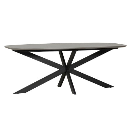 Sally 8 - 10 Person Oval Dining Table Smoke Sally 8 - 10 Person Oval Dining Table Smoke