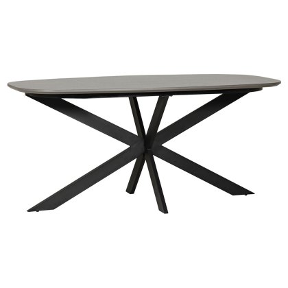 Sally 6 - 8 Person Oval Dining Table Smoke Sally 6 - 8 Person Oval Dining Table Smoke