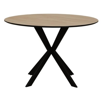 Sally 4 Person Round Dining Table Oak Sally 4 Person Round Dining Table Oak
