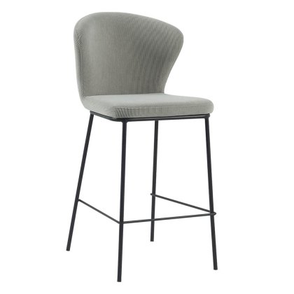 Shea Low Bar Stool Fabric Stone Shea Low Bar Stool Fabric Stone
